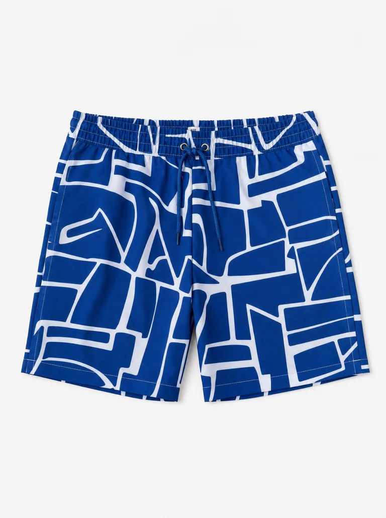 Tommaso Men's Geometric Print Swim Shorts