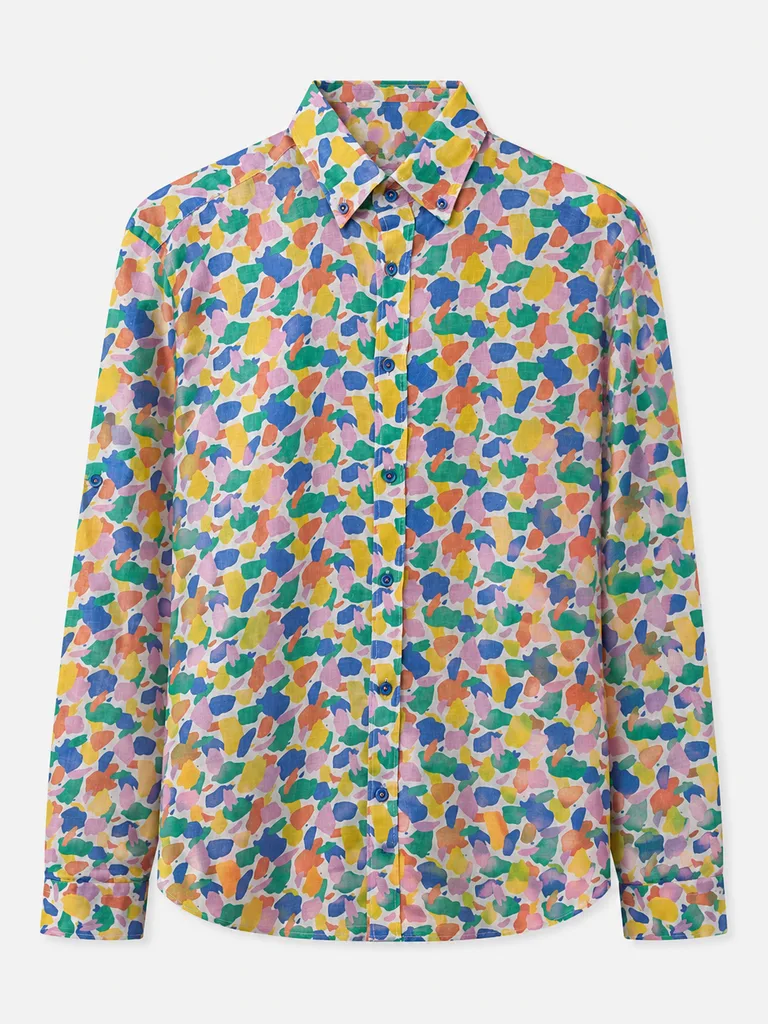 Umberto Men's Abstract Print Shirt