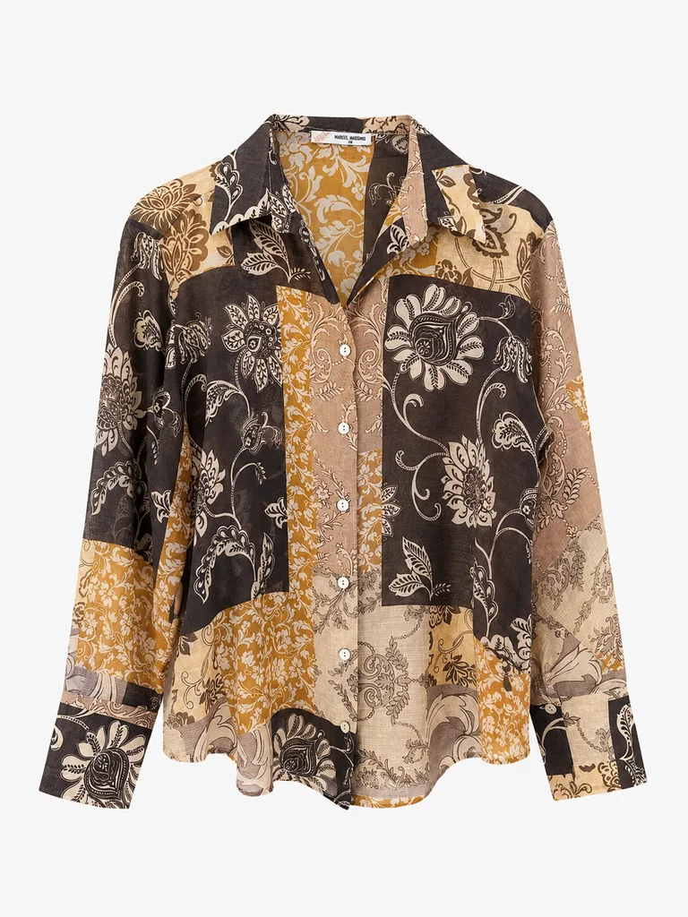 Valeria Women's Paisley Patchwork Shirt
