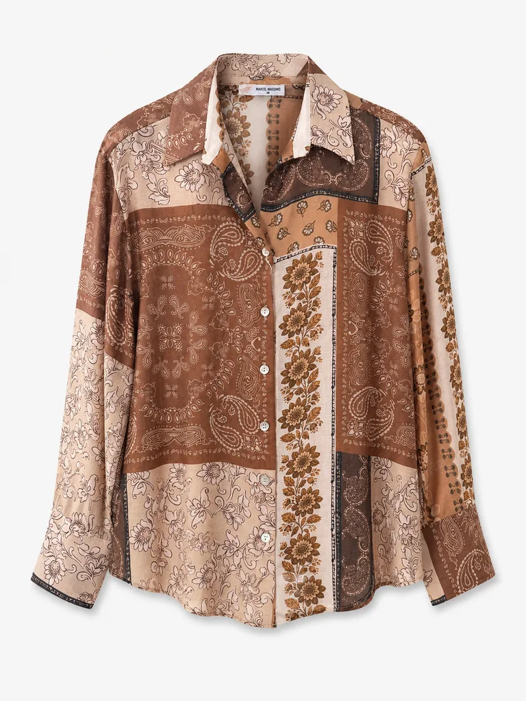 Vittoria Women's Patchwork Paisley Shirt
